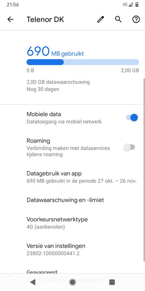 Seleziona Voorkeursnetwerktype