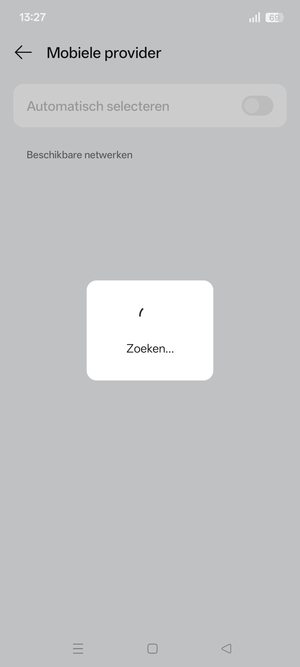 Wacht tot de zoekopdracht beëindigd is