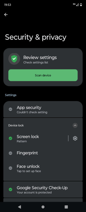 Your phone is now secure with a screen lock