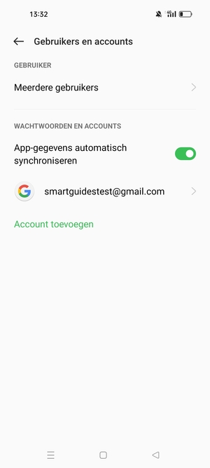 Selecteer uw Google-account