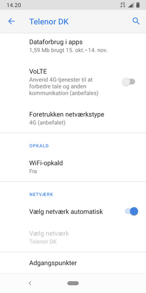 Scroll til og vælg Adgangspunkter