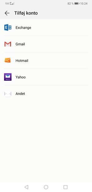 Vælg Exchange