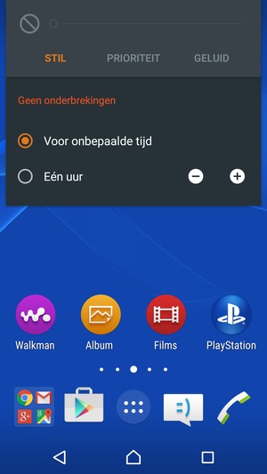 Selecteer STIL voor stille modus