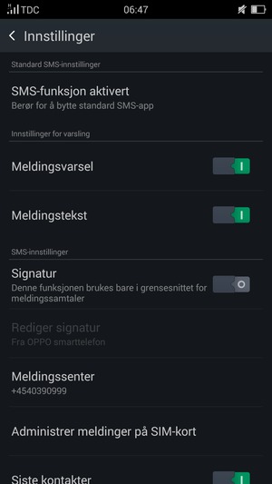 Velg Meldingssenter