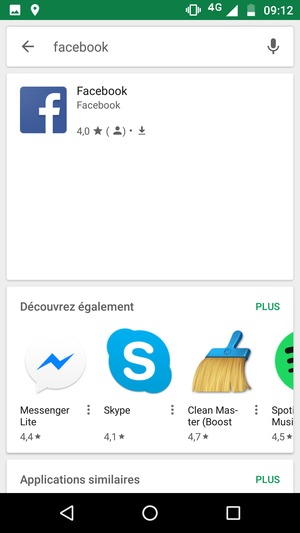 Sélectionnez l'appli