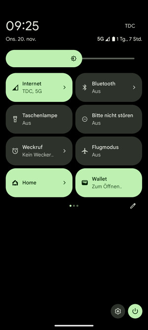 Streifen Sie nach links
