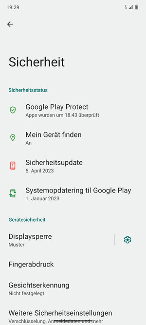 Ihr Handy ist jetzt mit einer Bildschirmsperre gesichert