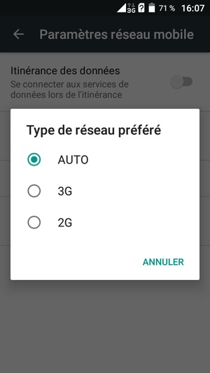 Sélectionnez votre option préférée