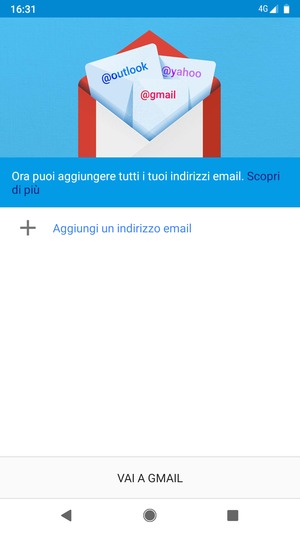 Seleziona Aggiungi un indirizzo email