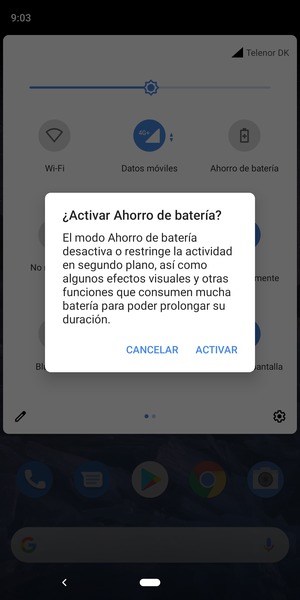 Seleccione ACTIVAR