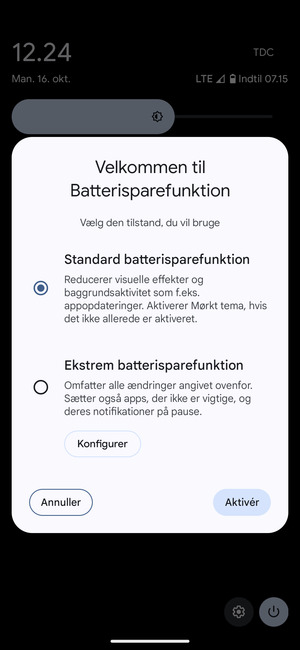 Vælg Aktivér