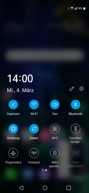 Schalten Sie Wi-Fi und Bluetooth aus