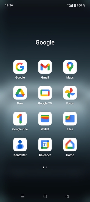 Vælg Gmail