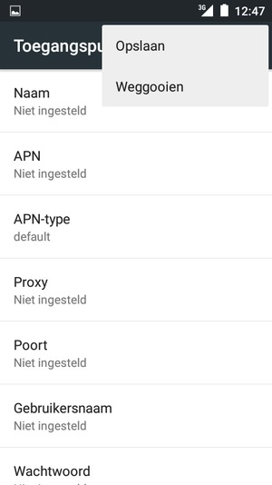 Selecteer Opslaan