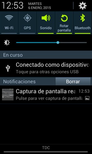 Seleccione Sonido para cambiar al modo de vibración