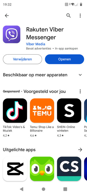Selecteer Openen