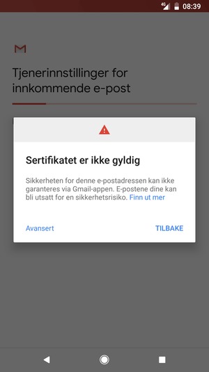 Velg Avansert