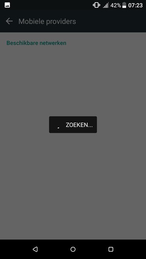 Wacht tot de zoekopdracht beëindigd is