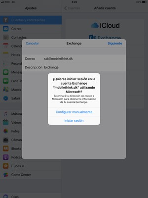 Seleccione Configurar manualmente