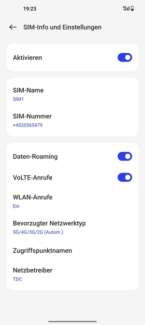 Schalten Sie Daten-Roaming an oder aus