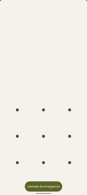 El teléfono ha sido asegurado con un bloqueo de pantalla