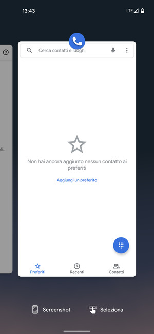 Scorri verso l'alto le app per chiuderle