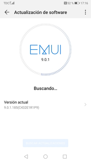 Espere a que la búsqueda termine