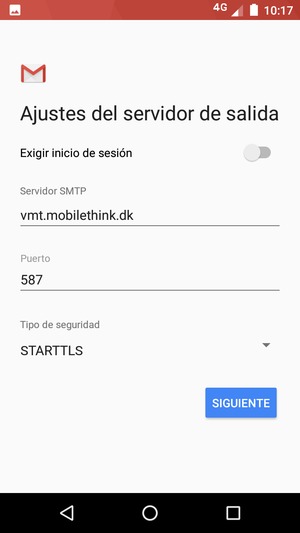 Seleccione Tipo de seguridad