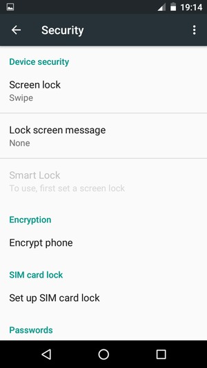 Select Set up SIM card lock