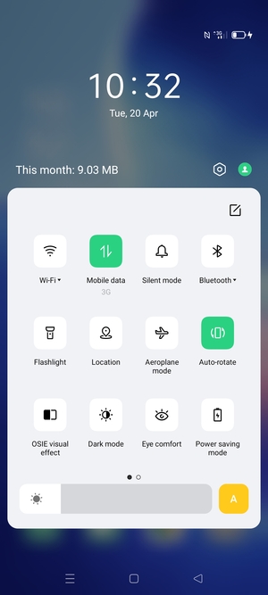 Turn on Power saving mode
