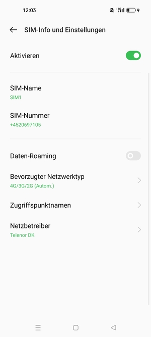 Um das Netzwerk zu wechseln, falls Probleme auftreten, wählen Sie Netzbetreiber