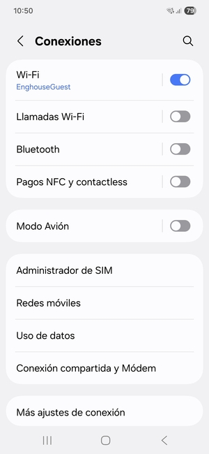 Seleccione Administrador de SIM
