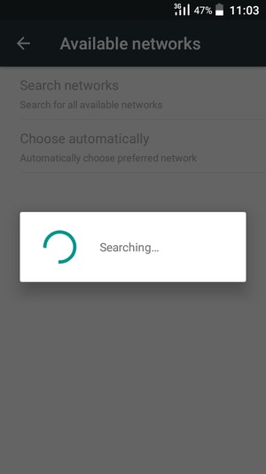 Wait for the search to finish