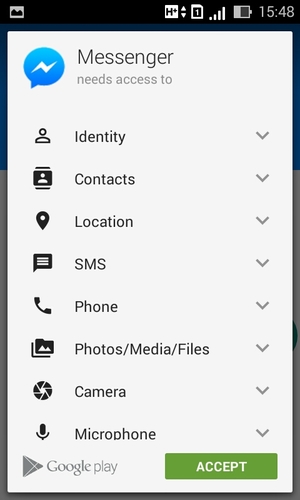 Select ACCEPT