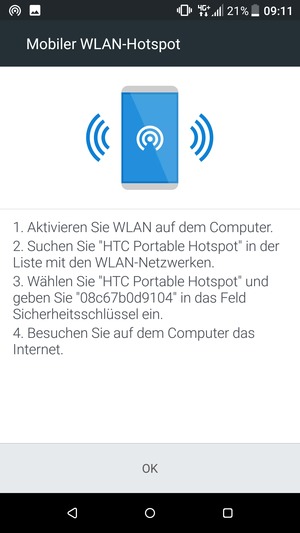 Wählen Sie OK
