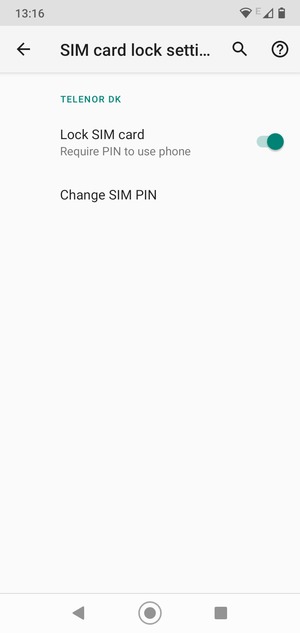 Select Change SIM PIN