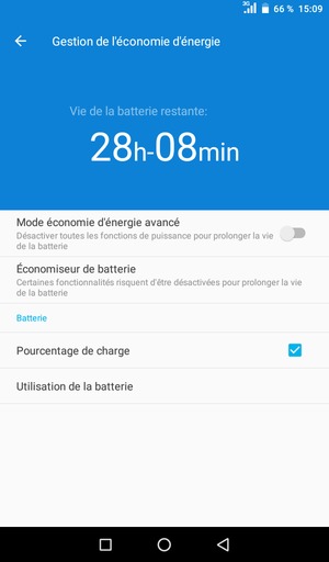 Sélectionnez Économiseur de batterie
