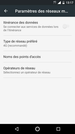 Sélectionnez Noms des points d'accès