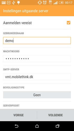 Haal het vinkje uit het Aanmelden vereist selectievakje