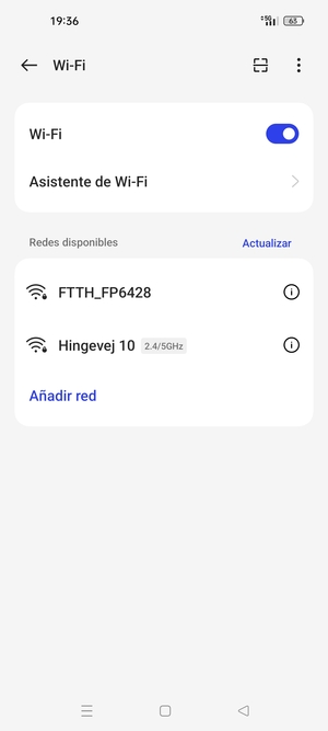 Seleccione la red inalámbrica a la que desea conectarse