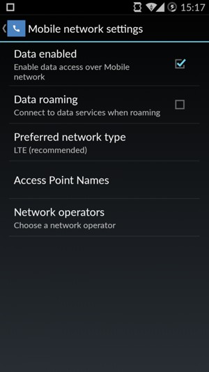 Select Access Point Names