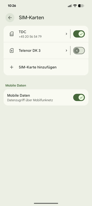 Schalten Sie Public ein