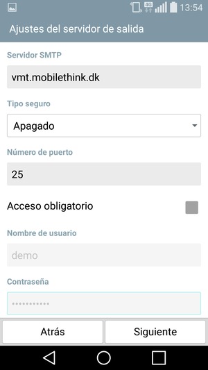Desmarque la casilla de verificación Acceso obligatorio y seleccione Siguiente