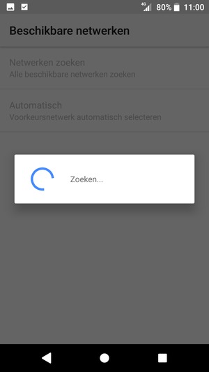 Wacht tot de zoekopdracht beëindigd is