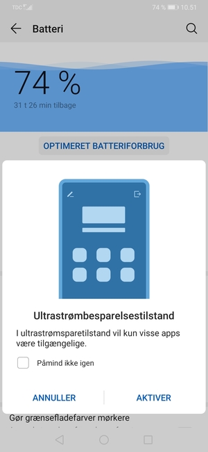 Vælg AKTIVER
