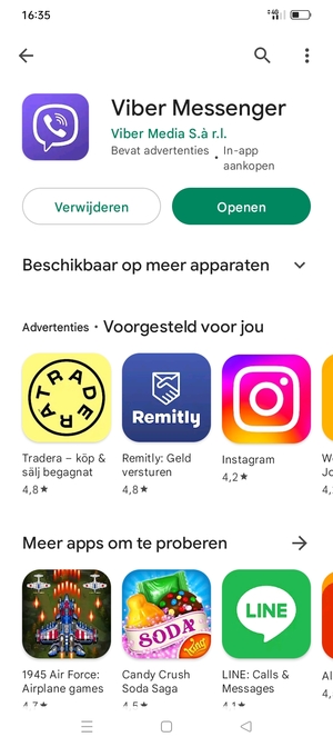 Selecteer Openen