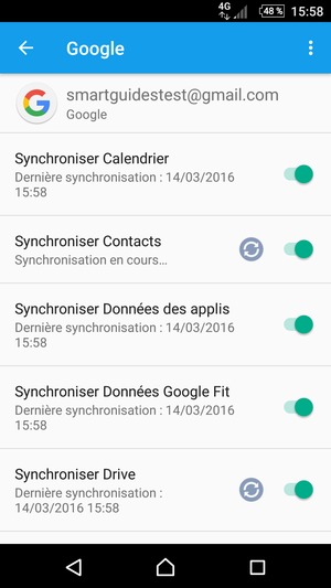 Vos contacts Google vont maintenant être synchronisés avec votre Xperia
