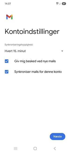 Vælg Næste