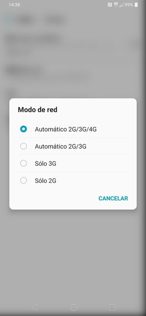 Seleccione la opción deseada