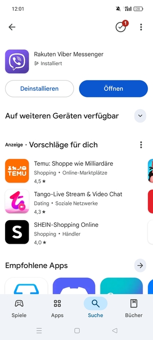 Wählen Sie Öffnen